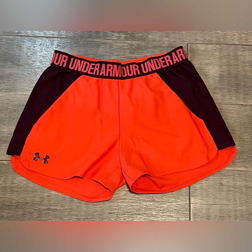 Under Armour Orange and Purple Running Shorts Size XS